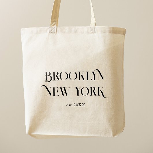 Tote Bag Ville Personnalisée Moderne Design Destination Mar