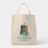 Tote Bag Vilnius Lituanie (Dos)