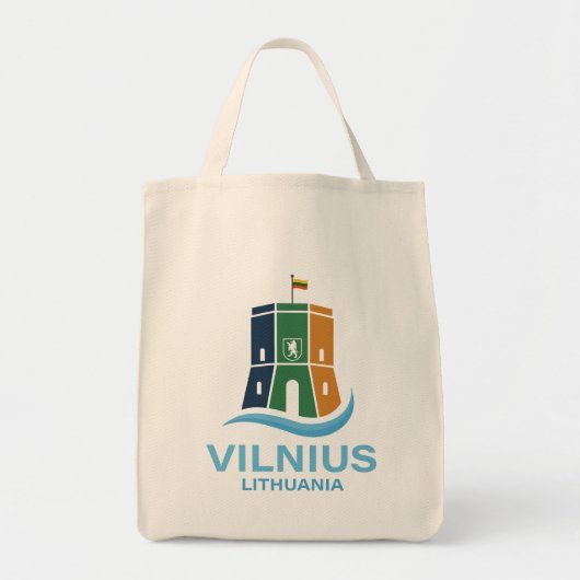 Tote Bag Vilnius Lituanie (Devant)