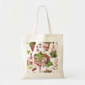 Tote Bag Vin aquarelle (Devant)