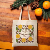 Tote Bag Vin chaud de Noël épicé