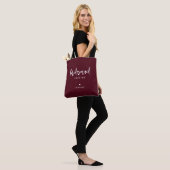 Tote Bag Vin de Bourgogne Simple Moderne Script (Sur le modèle)