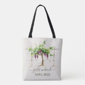 Tote Bag Vin Dégustation Vineyard Girs Weekend (Dos)