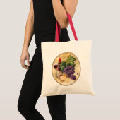 Tote Bag Vin et fromage (Devant (produit))