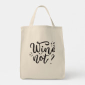 Tote Bag Vin Pas D'Alcool Thème Vin Shopping (Dos)