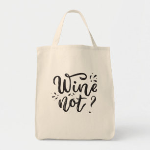 Tote Bag Vin Pas D'Alcool Thème Vin Shopping