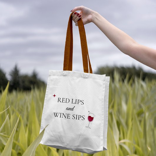 Tote Bag Vin rouge féminin gras