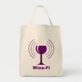 Tote Bag Vin Wave Waves Purple Vin Verre (Devant)