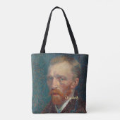 Tote Bag Vincent Van Gogh Autoportrait Art Monogramme (Dos)