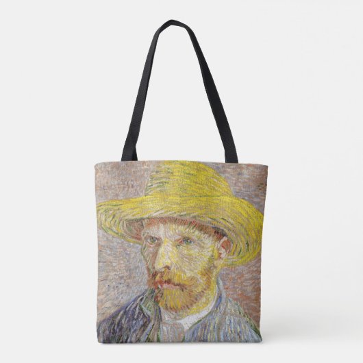 Tote Bag Vincent van Gogh - Autoportrait avec Casquette de  (Dos)