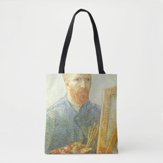 Tote Bag Vincent van Gogh - Autoportrait devant son chevale (Devant)