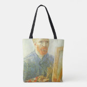 Tote Bag Vincent van Gogh - Autoportrait devant un chevalet (Dos)