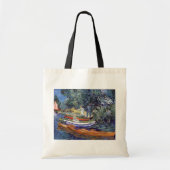 Tote Bag Vincent Van Gogh - Bateaux D'Aiguillage Sur Les Ba (Devant)