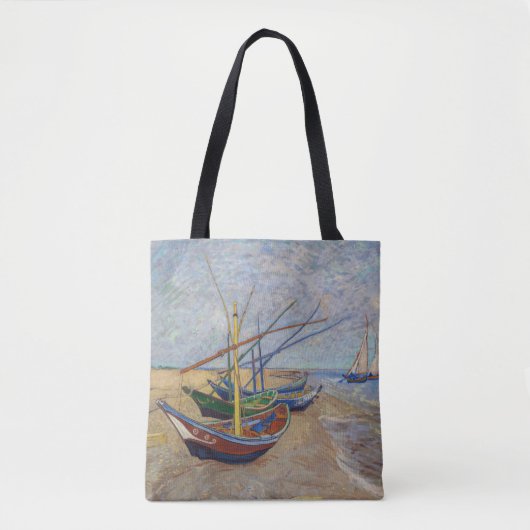 Tote Bag Vincent van Gogh - Bateaux de pêche sur la plage (Devant)