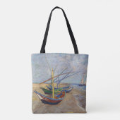 Tote Bag Vincent van Gogh - Bateaux de pêche sur la plage (Dos)