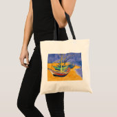 Tote Bag Vincent van Gogh - Bateaux de pêche sur la plage (Devant (produit))