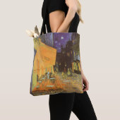 Tote Bag Vincent van Gogh - Café Terrasse en soirée (De près)