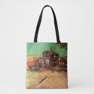 Tote Bag Vincent van Gogh - Campement de Gitans Caravanes