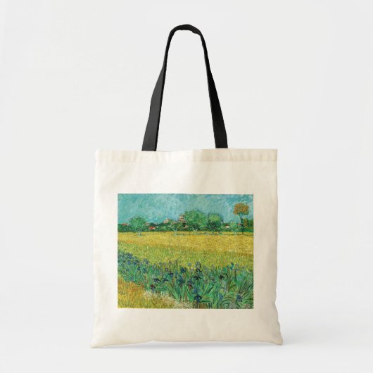 Tote Bag Vincent van Gogh - Champ avec Iris près d'Arles (Devant)