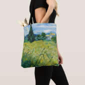 Tote Bag Vincent van Gogh - Champ de blé vert avec Cypress (De près)