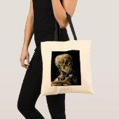 Tote Bag Vincent van Gogh - Crâne avec cigarette brûlante (Devant (produit))