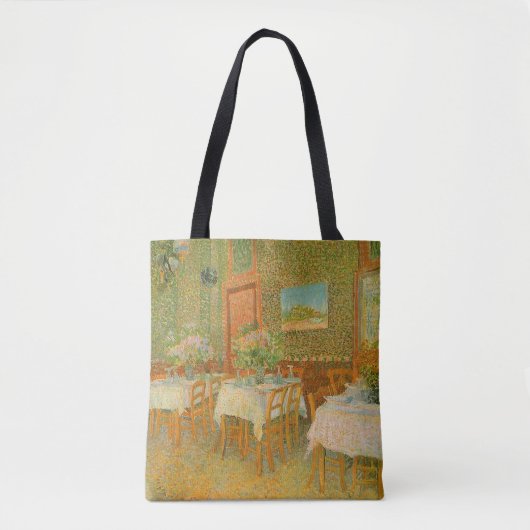 Tote Bag Vincent van Gogh - Intérieur d'un restaurant (Devant)