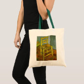 Tote Bag Vincent van Gogh - La chaise de Vincent avec sa pi (Devant (produit))