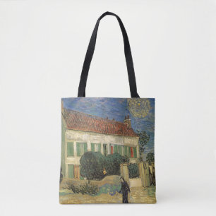 Tote Bag Vincent van Gogh - La maison blanche la nuit