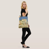 Tote Bag Vincent van Gogh - La Maison Jaune (La Rue) (Sur le modèle)