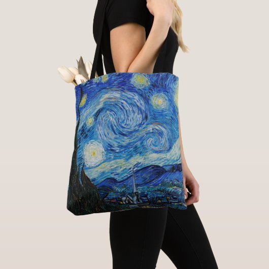 Tote Bag Vincent Van Gogh La Nuit étoilée (De près)