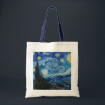 Tote Bag Vincent Van Gogh La Nuit étoilée<br><div class="desc">Vincent Van Gogh's The Starry Night Detail</div>
