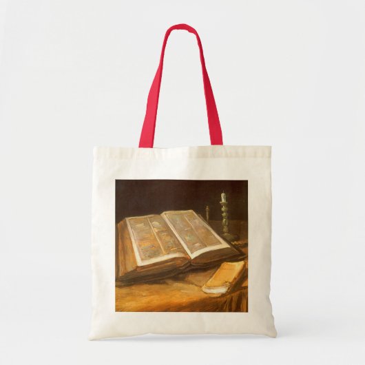 Tote Bag Vincent van Gogh - La vie morte avec la Bible (Devant)