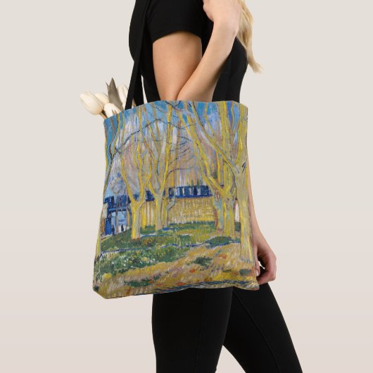 Tote Bag Vincent van Gogh - Le Train Bleu (De près)