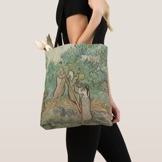 Tote Bag Vincent van Gogh | le verger olive (De près)