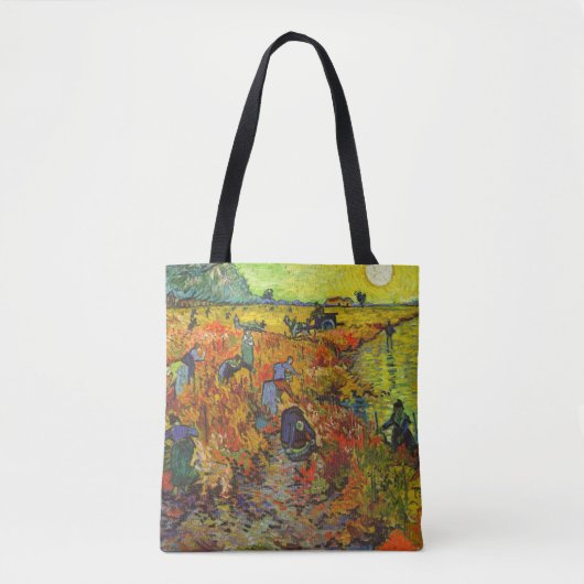 Tote Bag Vincent van Gogh - Le vignoble rouge (Devant)