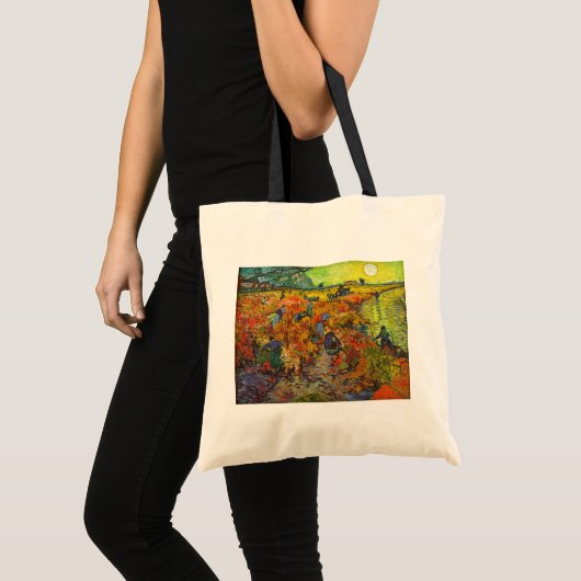 Tote Bag Vincent van Gogh - Le vignoble rouge (Devant (produit))