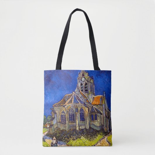 Tote Bag Vincent van Gogh - L'église d'Auvers (Devant)