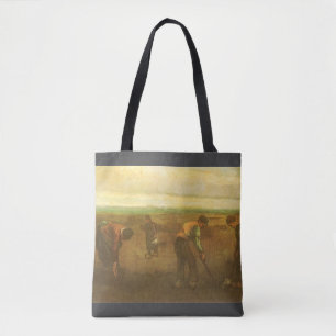 Tote Bag Vincent van Gogh - Les paysans plantent des pommes
