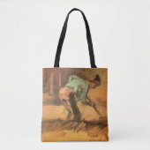 Tote Bag Vincent van Gogh - Man Stooping w Stick ou Spade (Devant)