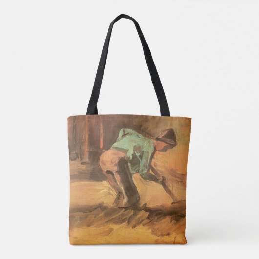 Tote Bag Vincent van Gogh - Man Stooping w Stick ou Spade (Dos)