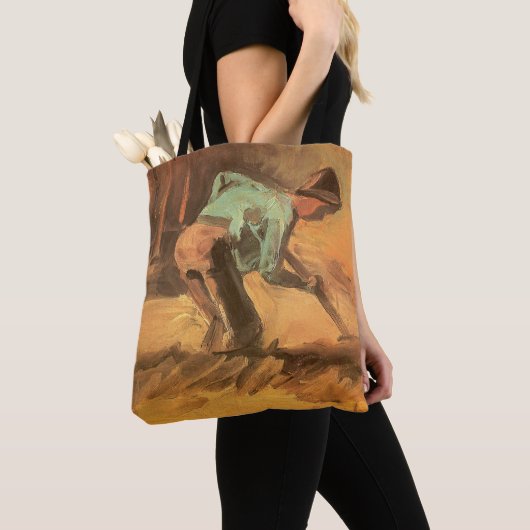 Tote Bag Vincent van Gogh - Man Stooping w Stick ou Spade (De près)
