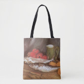 Tote Bag Vincent van Gogh - Maquereaux, citrons et tomates (Devant)