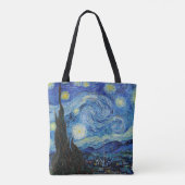 Tote Bag Vincent Van Gogh Nuit d'art Vintage (Dos)