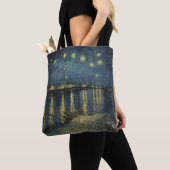 Tote Bag Vincent van Gogh | Nuit étoilée sur le Rhône (De près)