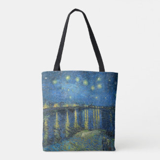 Tote Bag Vincent van Gogh - Nuit étoilée sur le Rhône