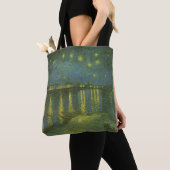 Tote Bag Vincent van Gogh - Nuit étoilée sur le Rhône (De près)