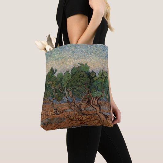 Tote Bag Vincent van Gogh - Olive Grove (De près)
