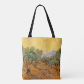 Tote Bag Vincent van Gogh - Oliviers, Ciel Jaune et Soleil (Dos)