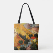 Tote Bag Vincent van Gogh - Paysage, Maison et Plowman (Dos)