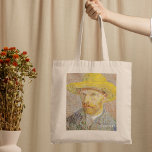Tote Bag Vincent Van Gogh Self Portrait Paille Casquette Cu<br><div class="desc">Vincent Van Gogh Autoportrait avec un Casquette de paille. Une belle peinture impressionniste de l'artiste célèbre Van Gogh sur un joli cadeau d'art impressionniste.</div>